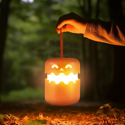 Halloween Pumpkin Lantern, Collapsible Jack O Lantern Pumpkins with Lanyard