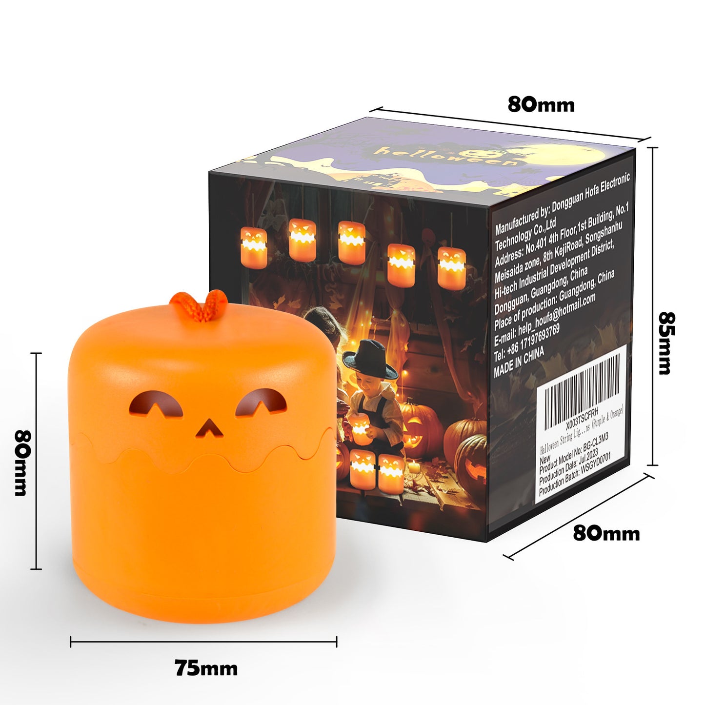 Halloween Pumpkin Lantern, Collapsible Jack O Lantern Pumpkins with Lanyard