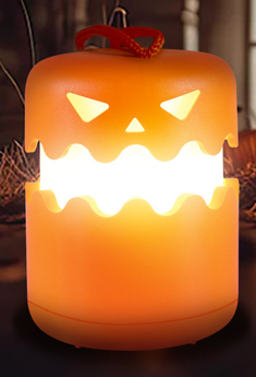 Halloween Pumpkin Lantern, Collapsible Jack O Lantern Pumpkins with Lanyard